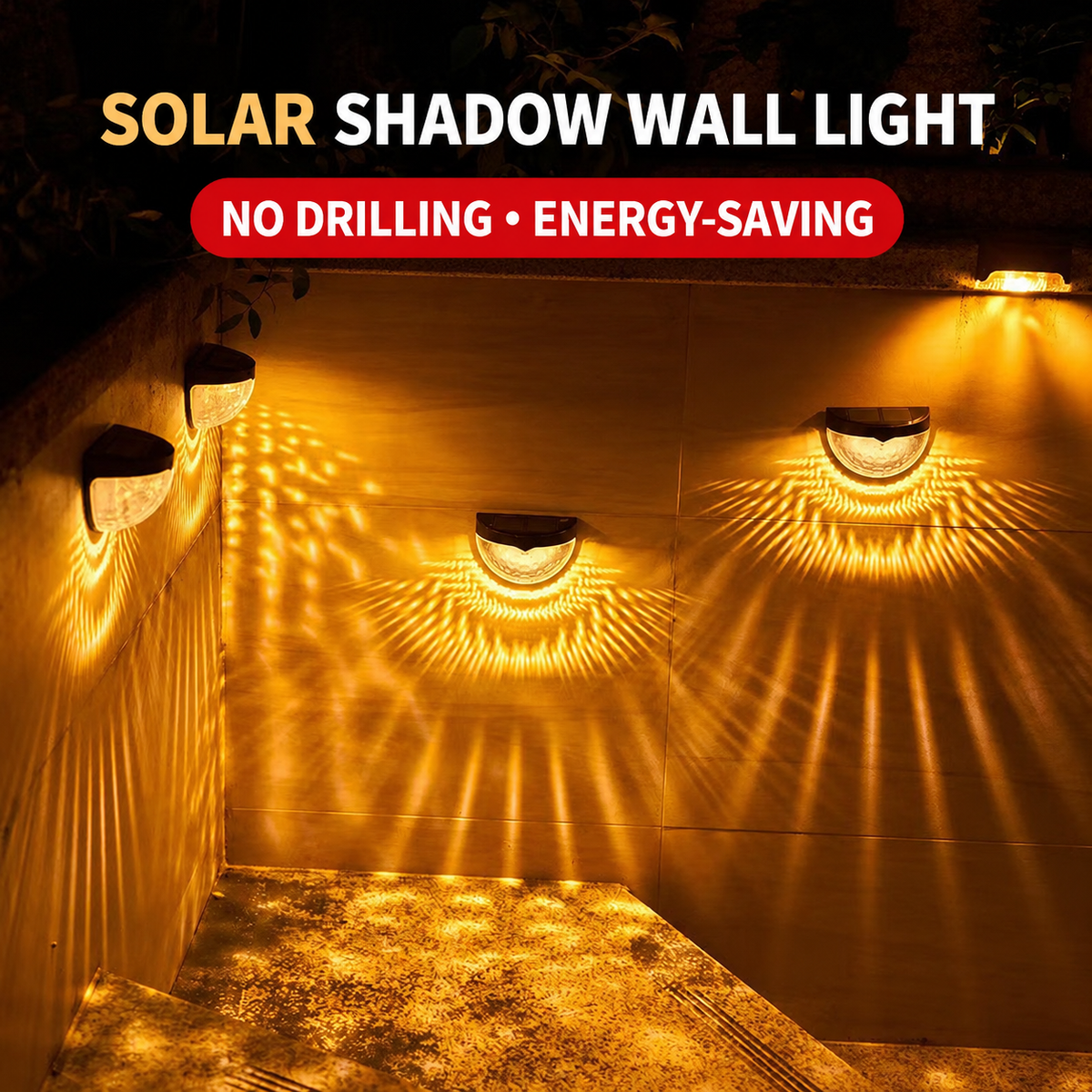 Solar Shadow Pattern Wall Light