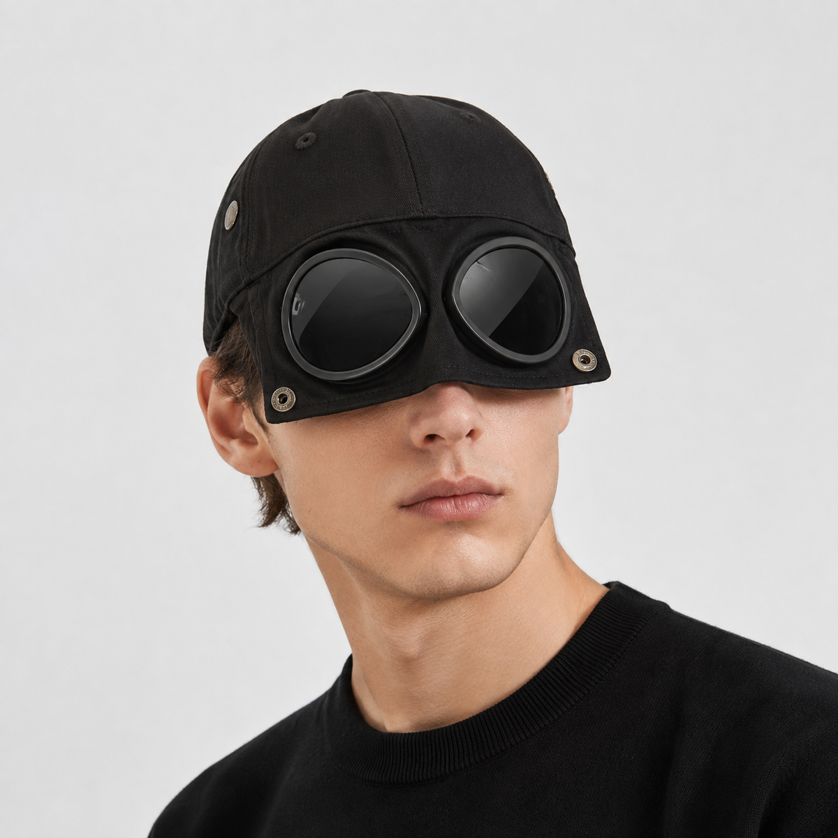 Fold-Down Goggle Visor Cap