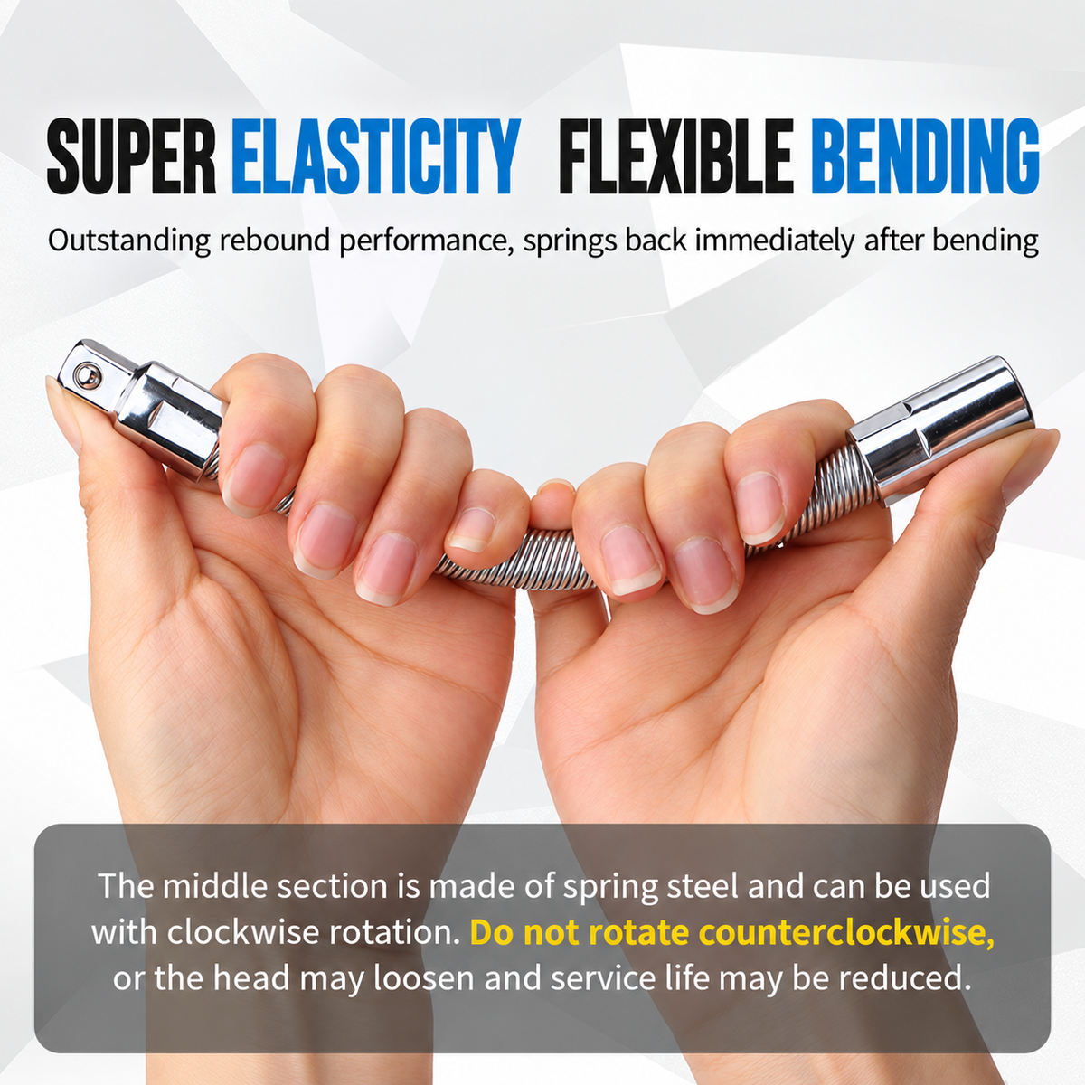 3-Piece Flexible Socket Extension Bar Set