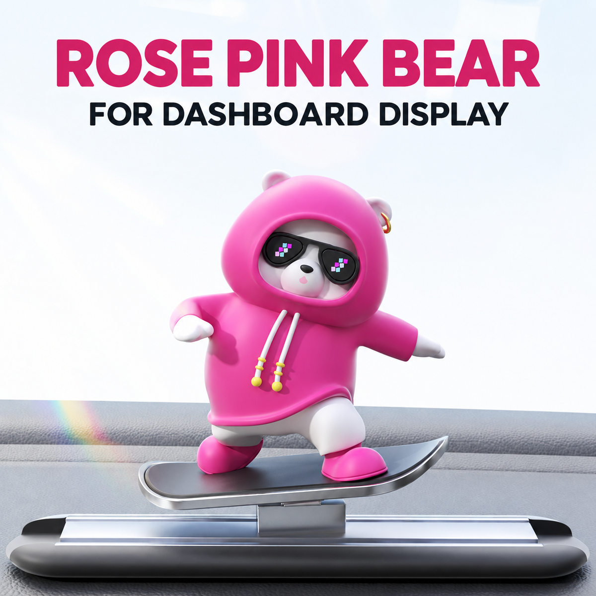 Sliding Bear Dashboard Ornament