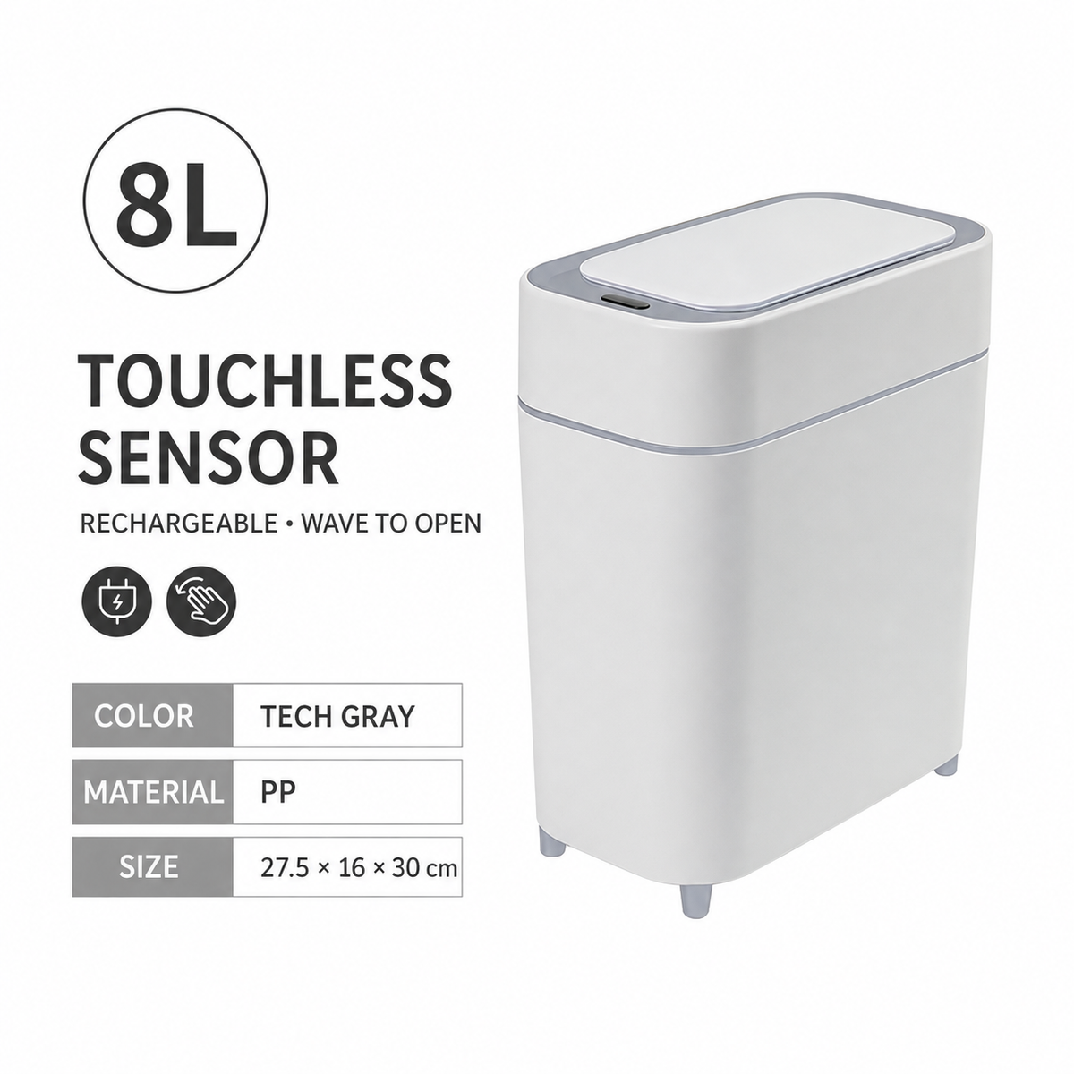 Automatic Bag-Fitting Sensor Bin