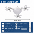 Multi-Fan Ceiling Light