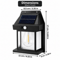 Solar Motion Sensor Outdoor Wall Light