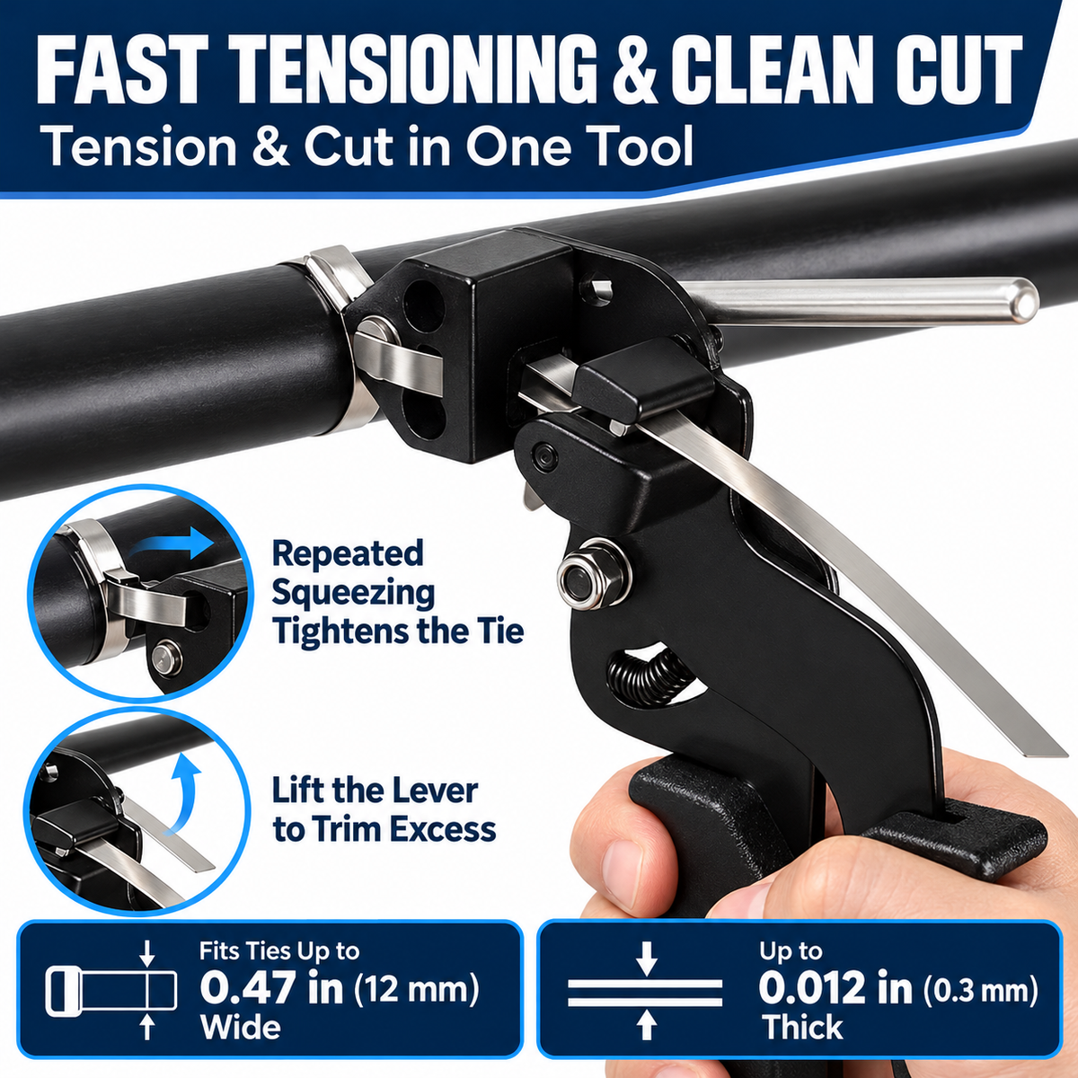 Steel Cable Tie Tensioner & Cutter