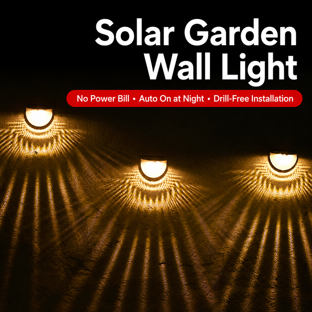 Solar Half-Moon Wall Lights