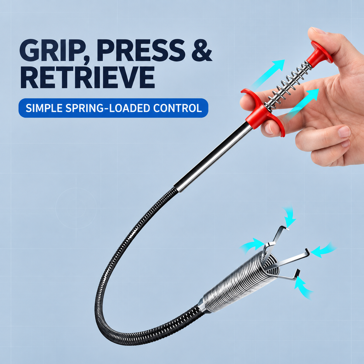 Flexible Four-Claw Retrieval Tool