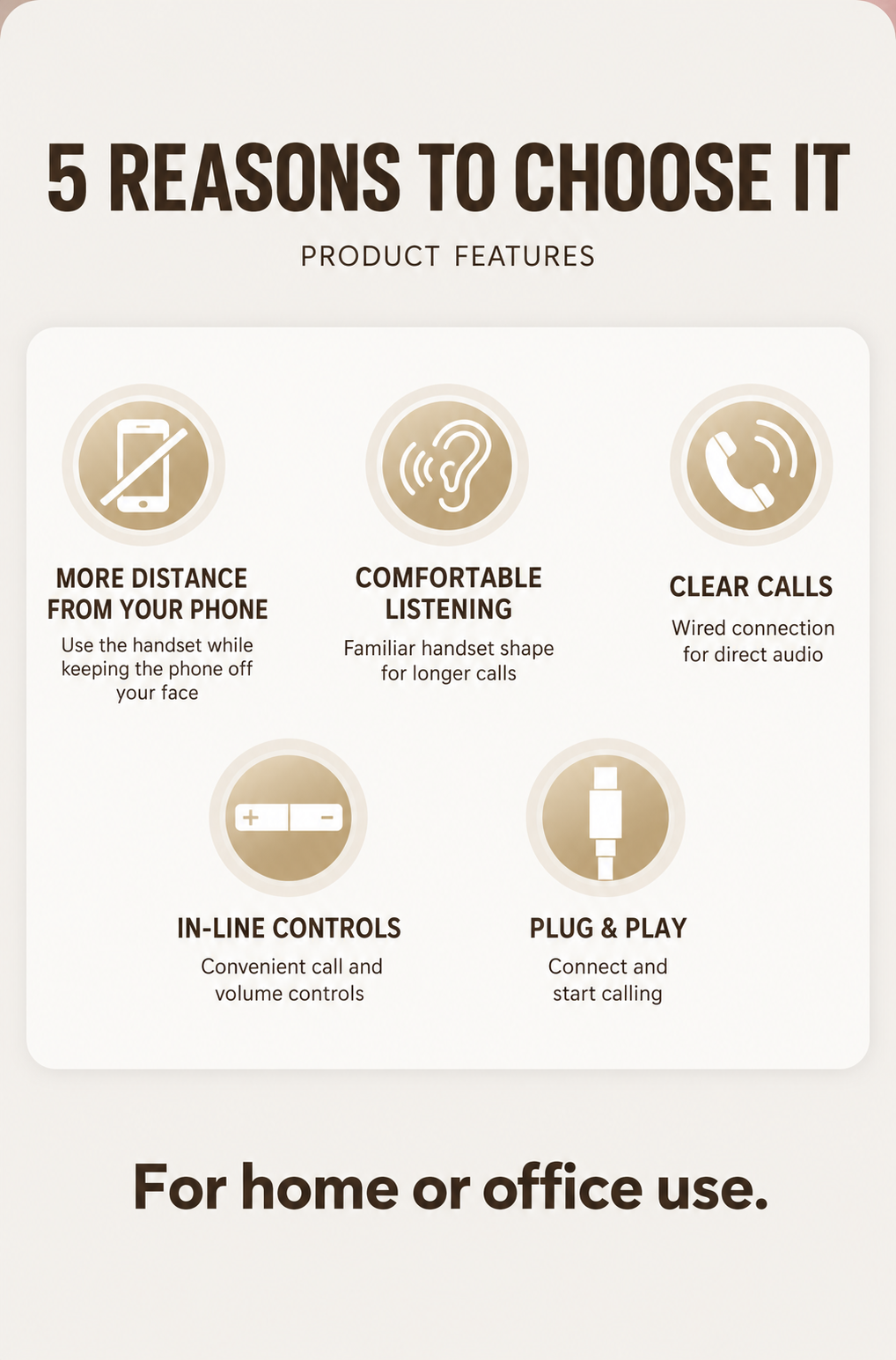 USB-C Retro Phone Handset