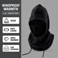 4-in-1 Adjustable Fleece Winter Hood