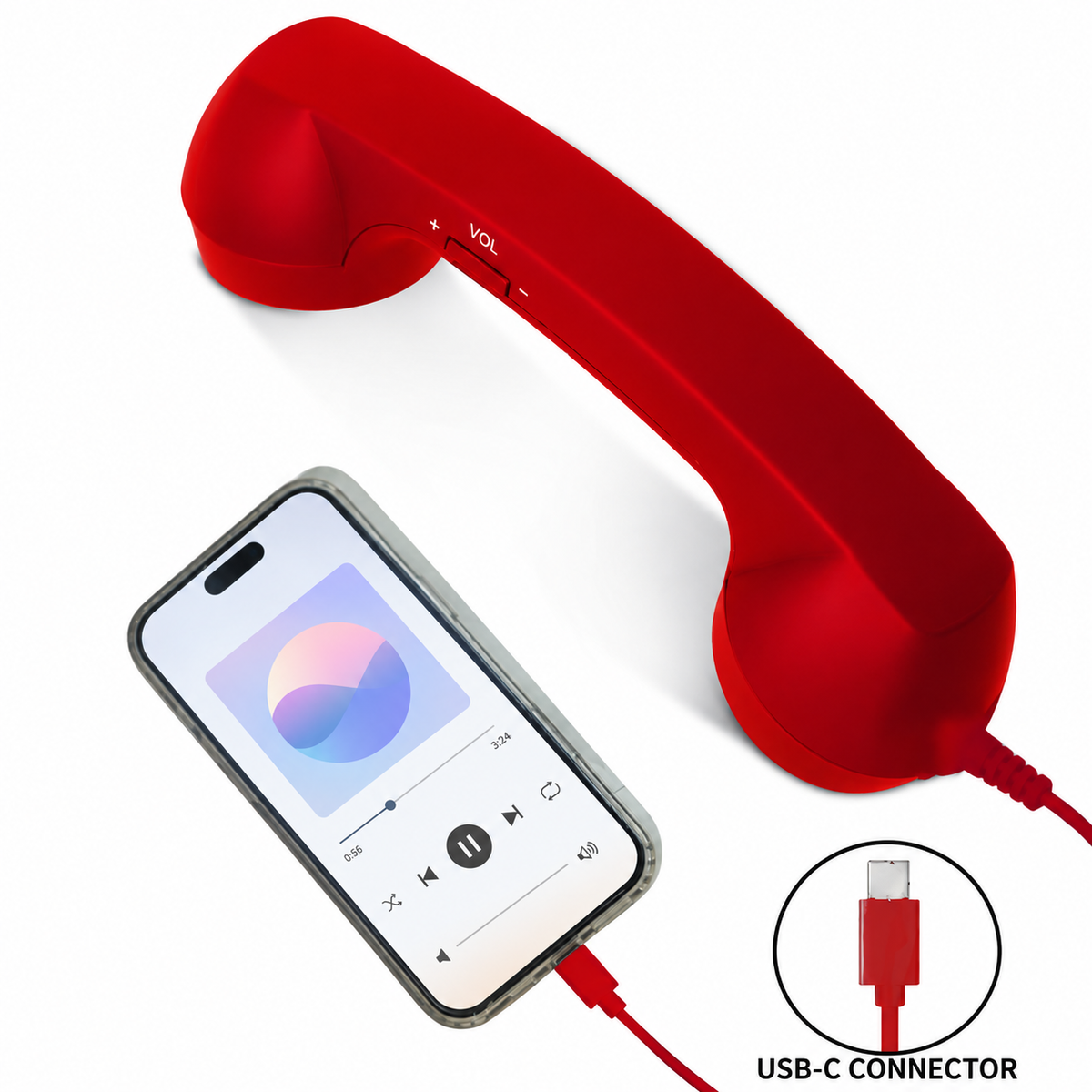 USB-C Retro Phone Handset