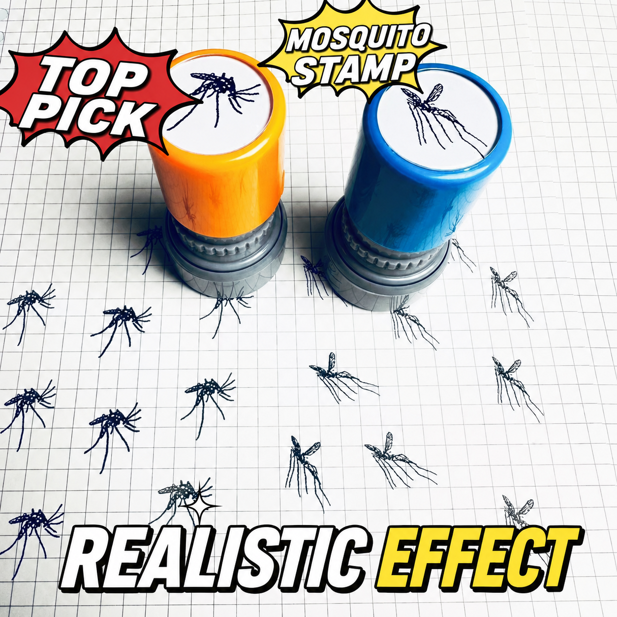 Realistic Bug Stamp Toy