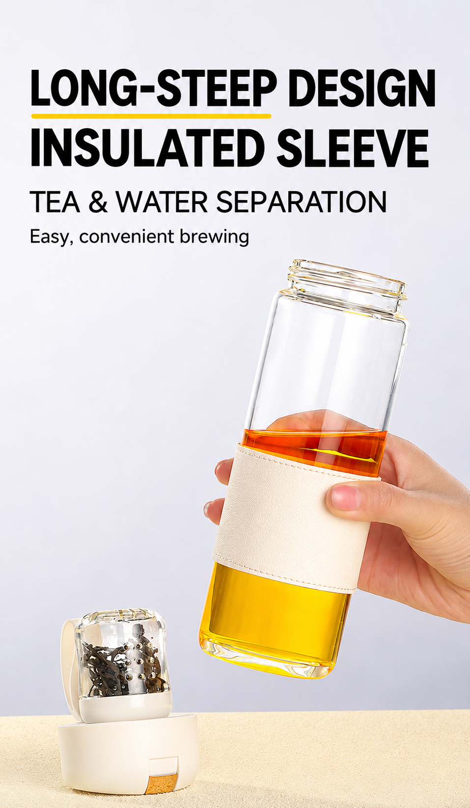 Glass Tea Infuser Bottle