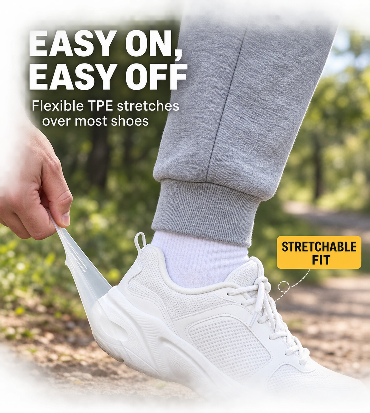 Stretch-Fit Ice & Snow Traction Cleats