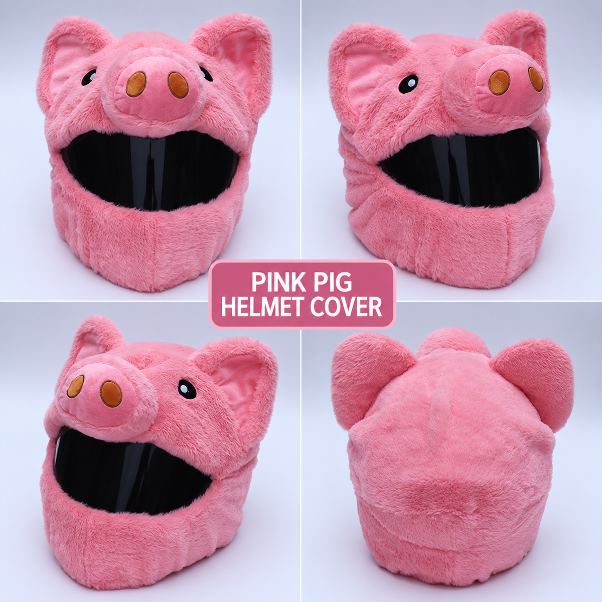 Character Plush Motorcycle Helmet Cover