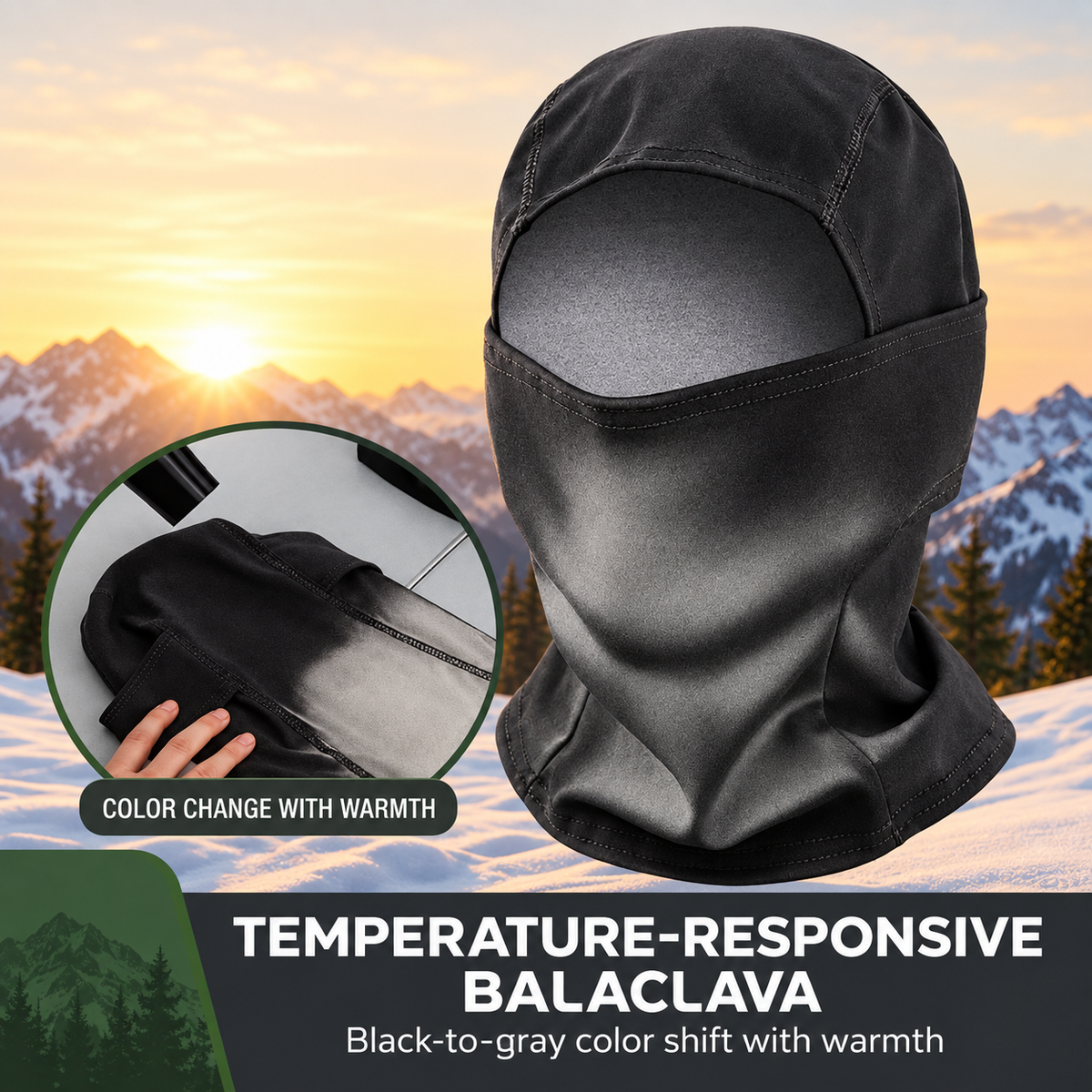 Heat-Reactive Color-Shift Balaclava