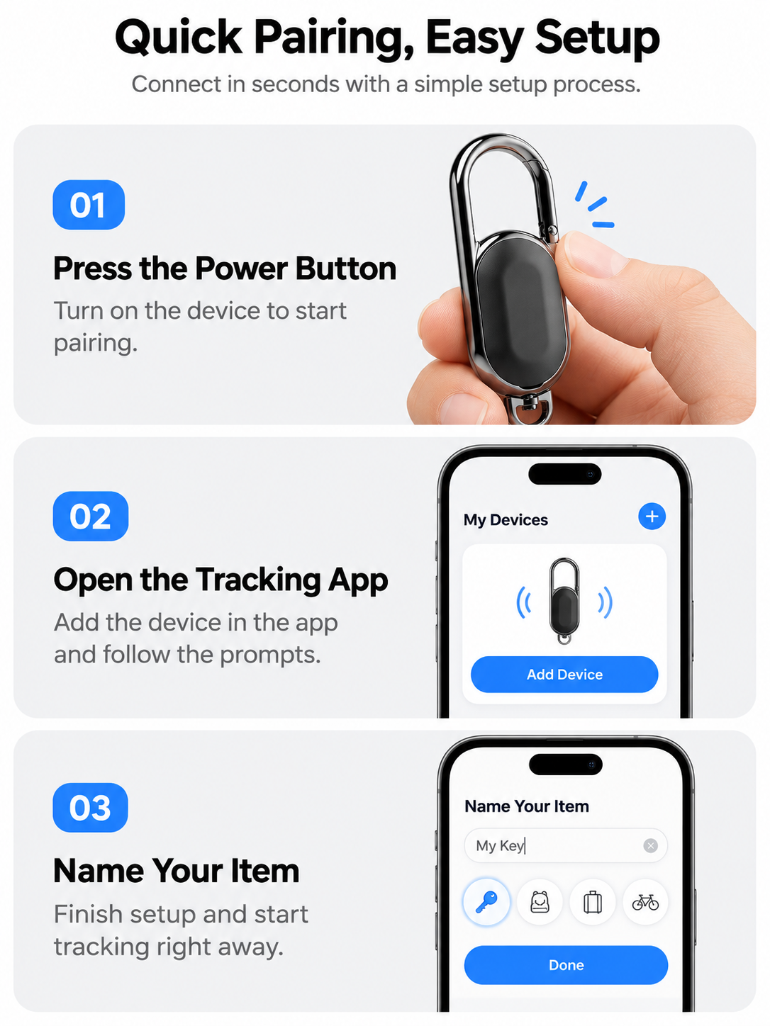 Smart Bluetooth Item Finder Tag