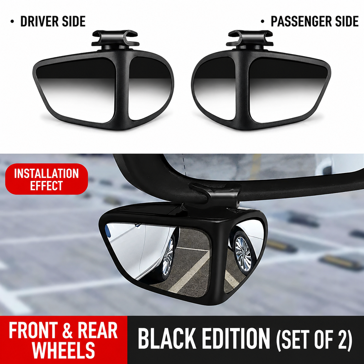 360° Blind Spot Assist Mirror For Safer Driving