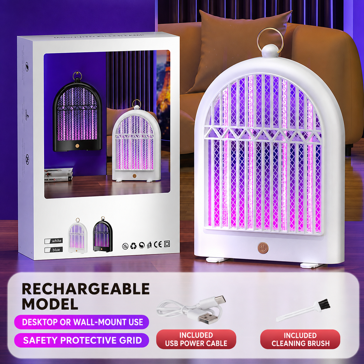 Rechargeable Mosquito Light Trap