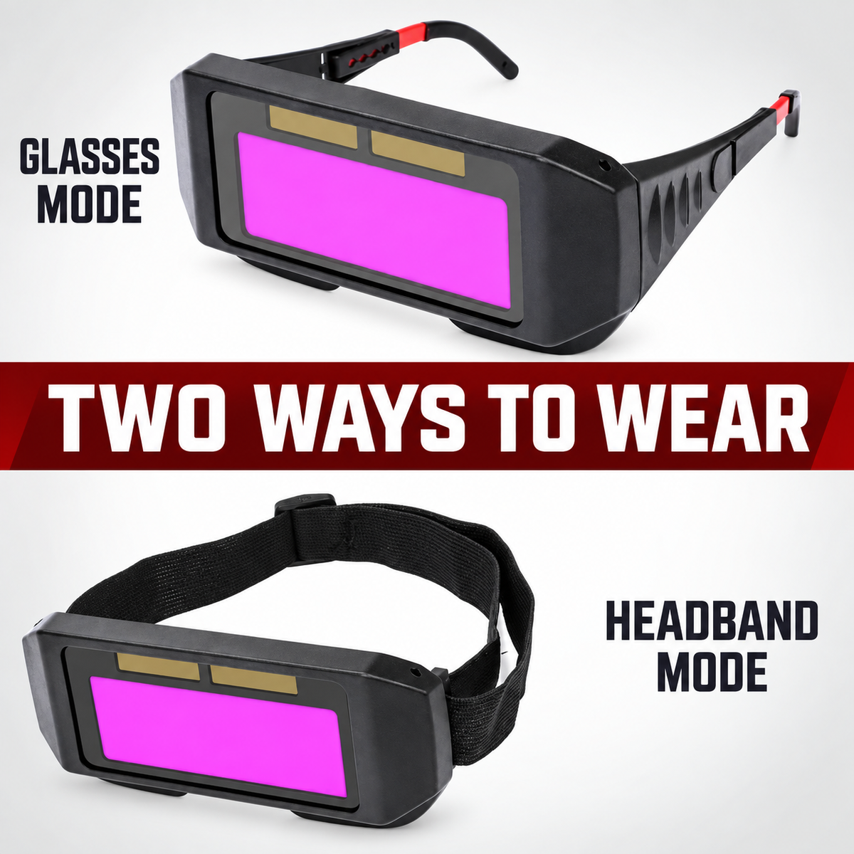 Solar Auto-Darkening Welding Goggles