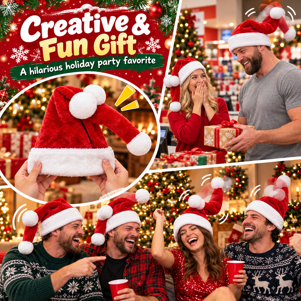 Animated Double-Tail Christmas Hat