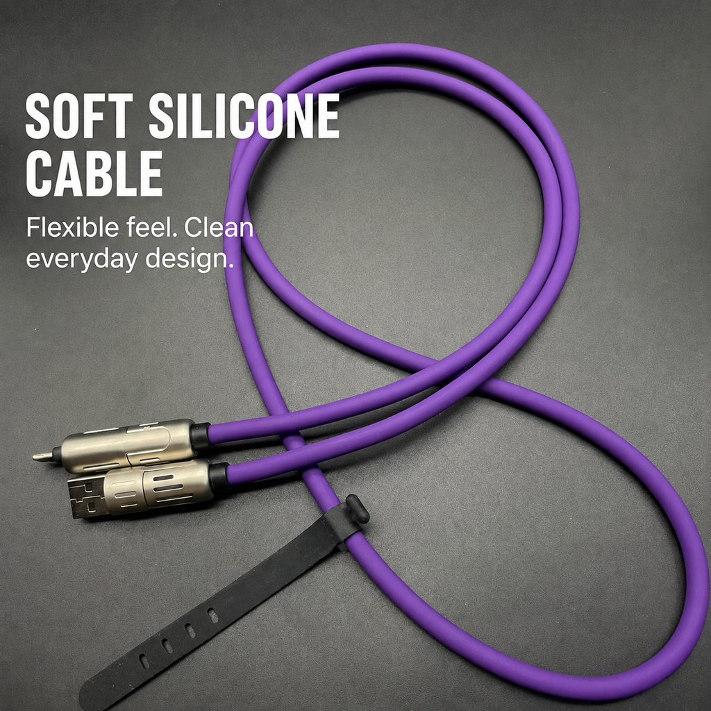 4-in-1 Silicone Charging Cable