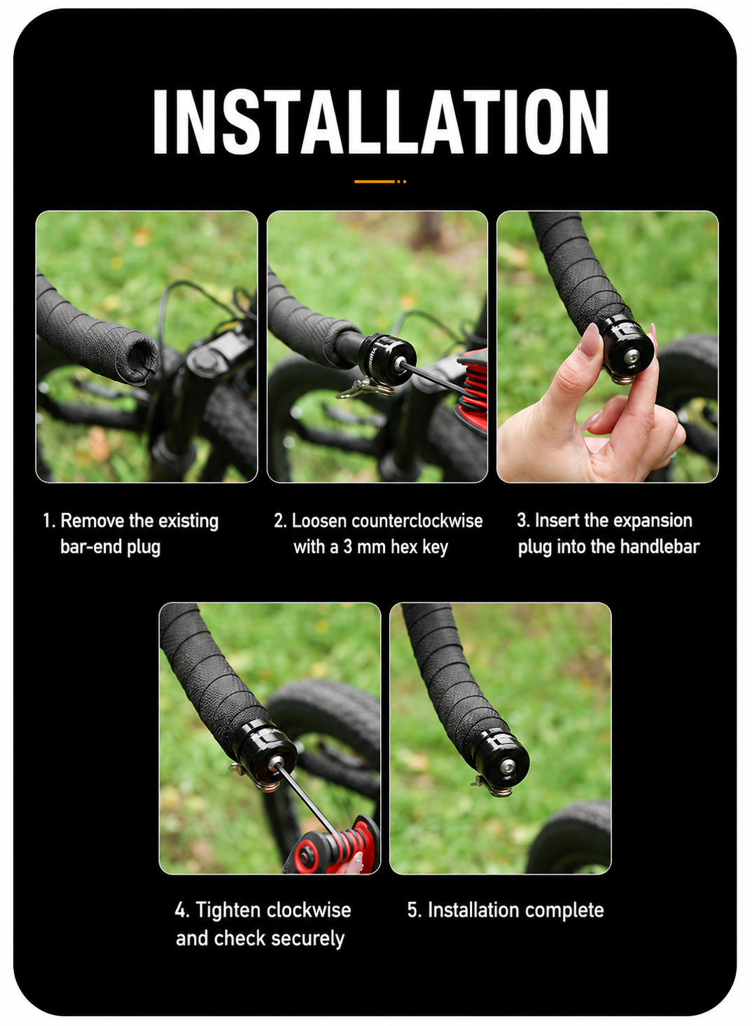 StealthRing Bar-End Bike Bell