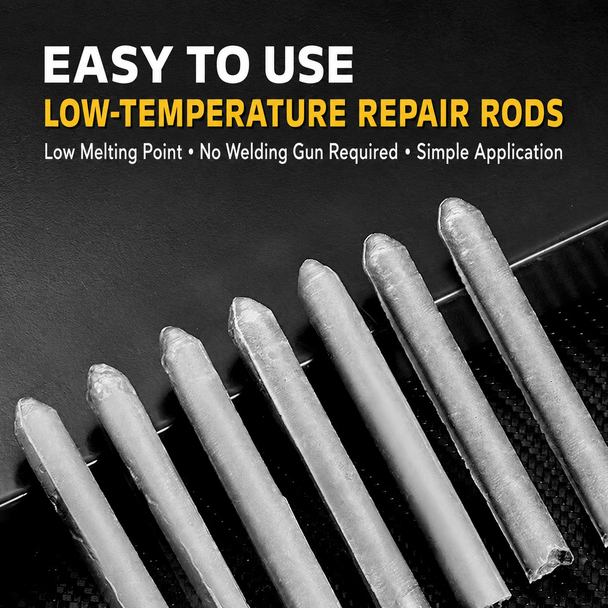 Low-temperature universal repair welding rod
