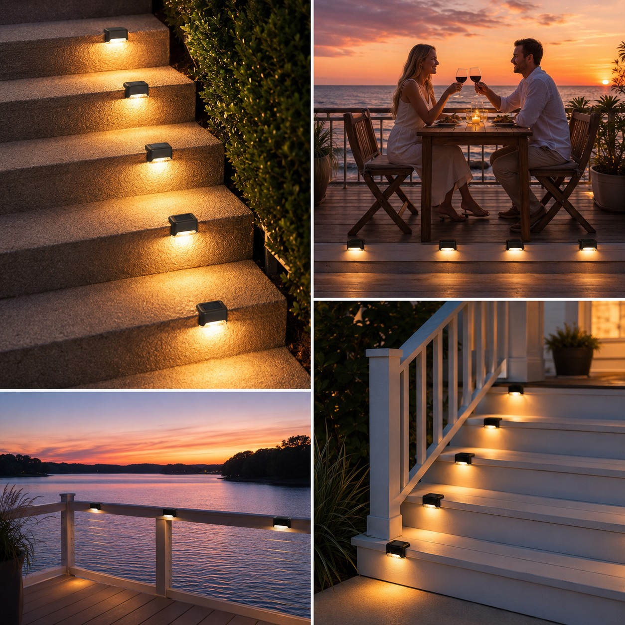 Solar RGB Deck & Step Lights