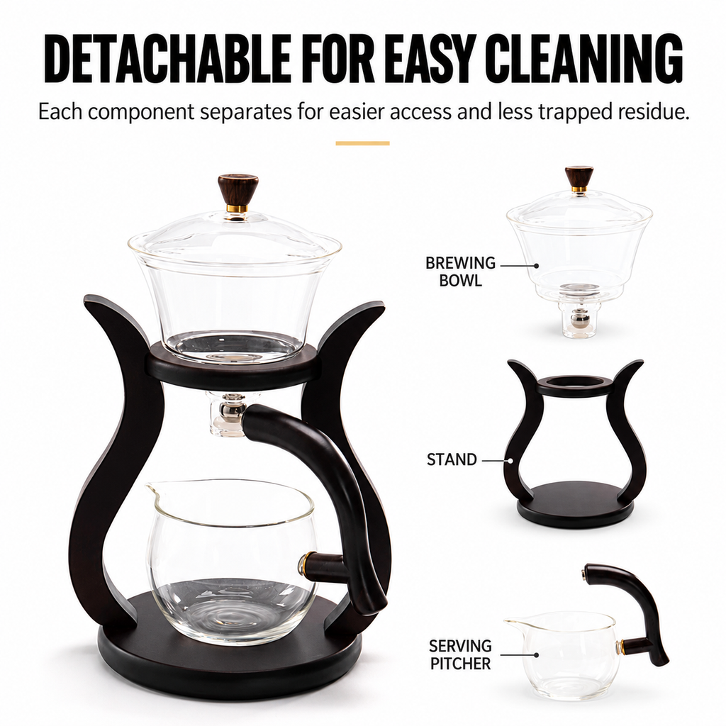 Glass Tea Brewer with Serving Pitcher