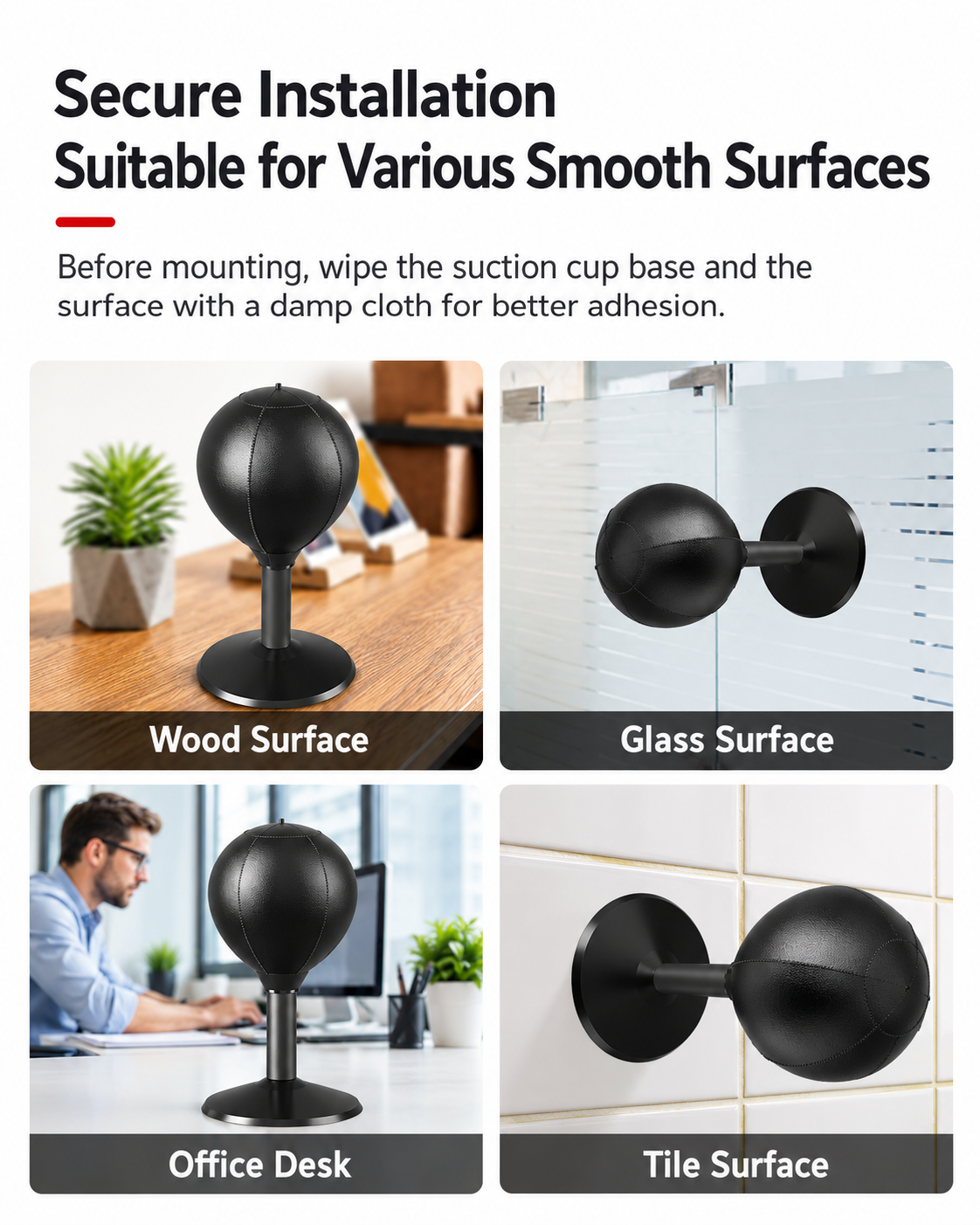 Suction-Base Boxing Reflex Ball
