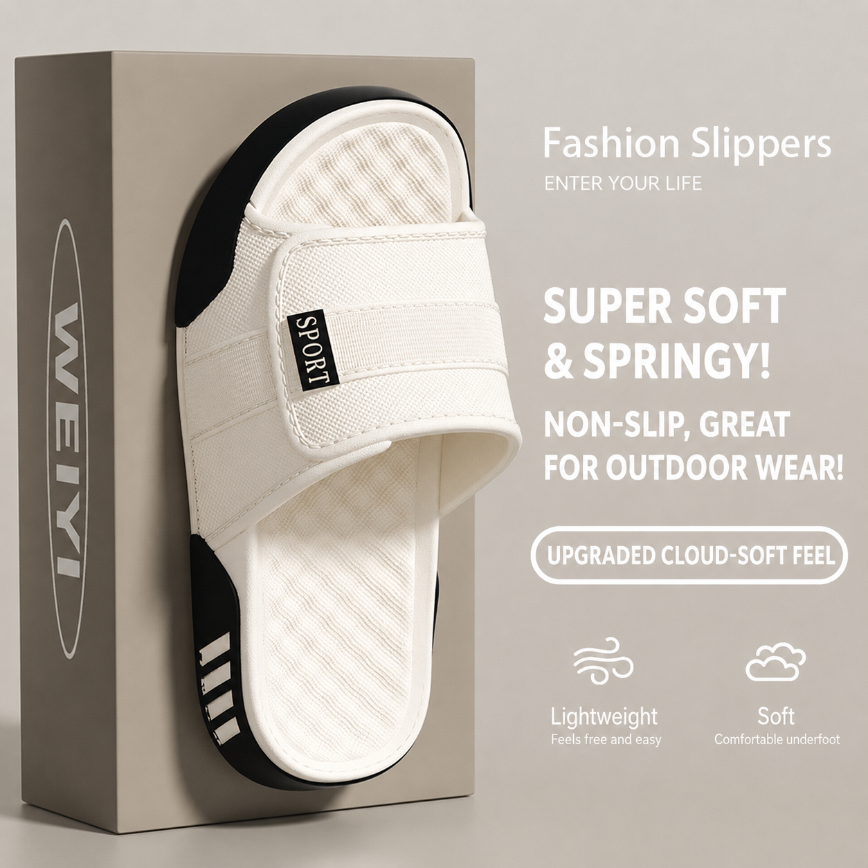 Wear-resistant and non-slip EVA sandals