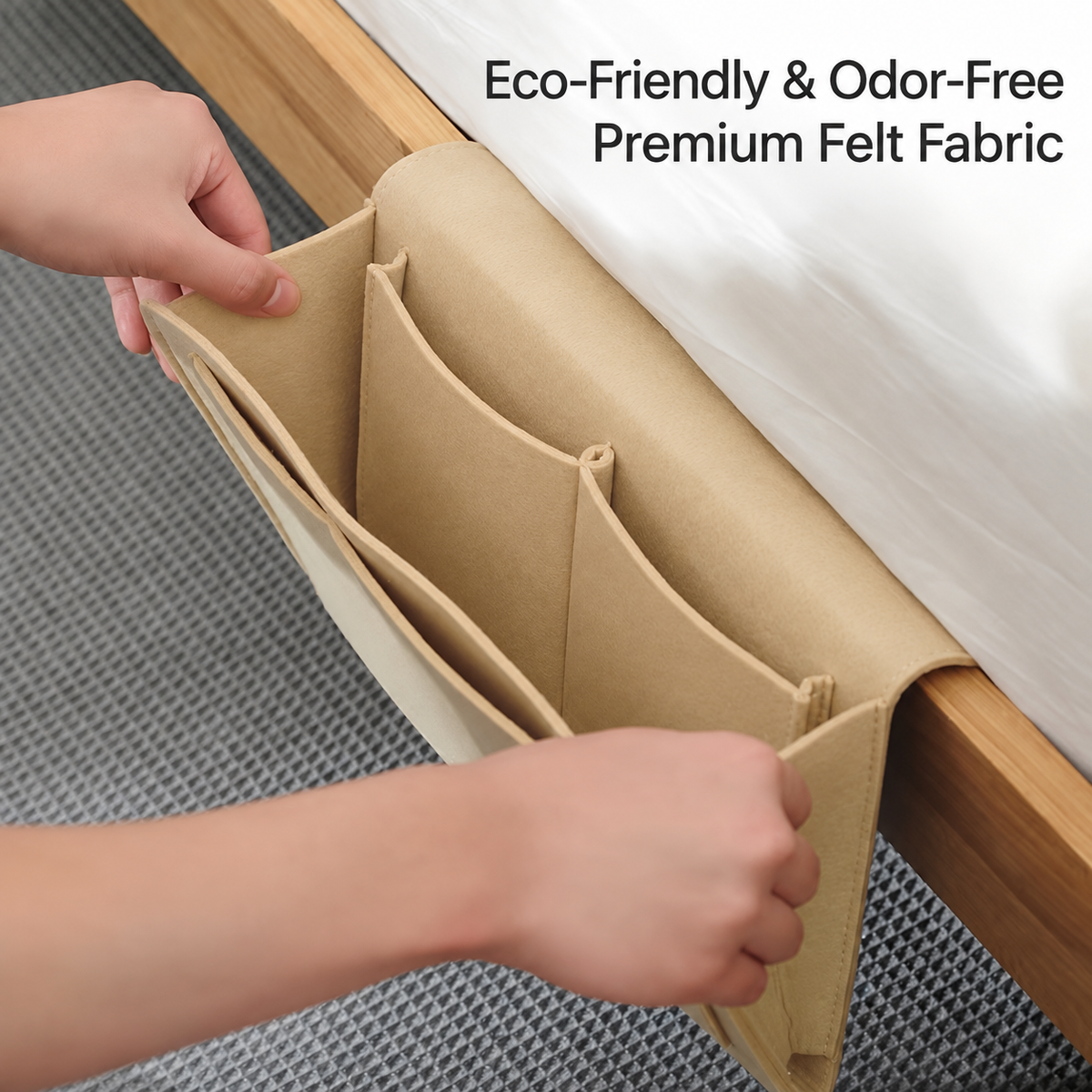 Bedside Command Center Felt Organizer