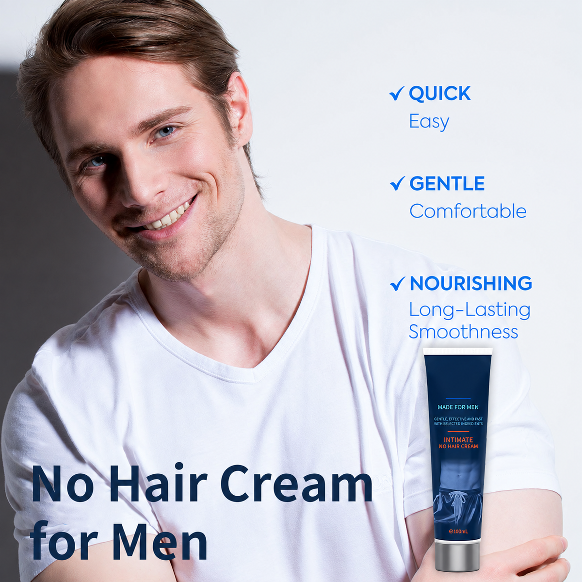 Men’s Smooth Body Hair Removal Cream