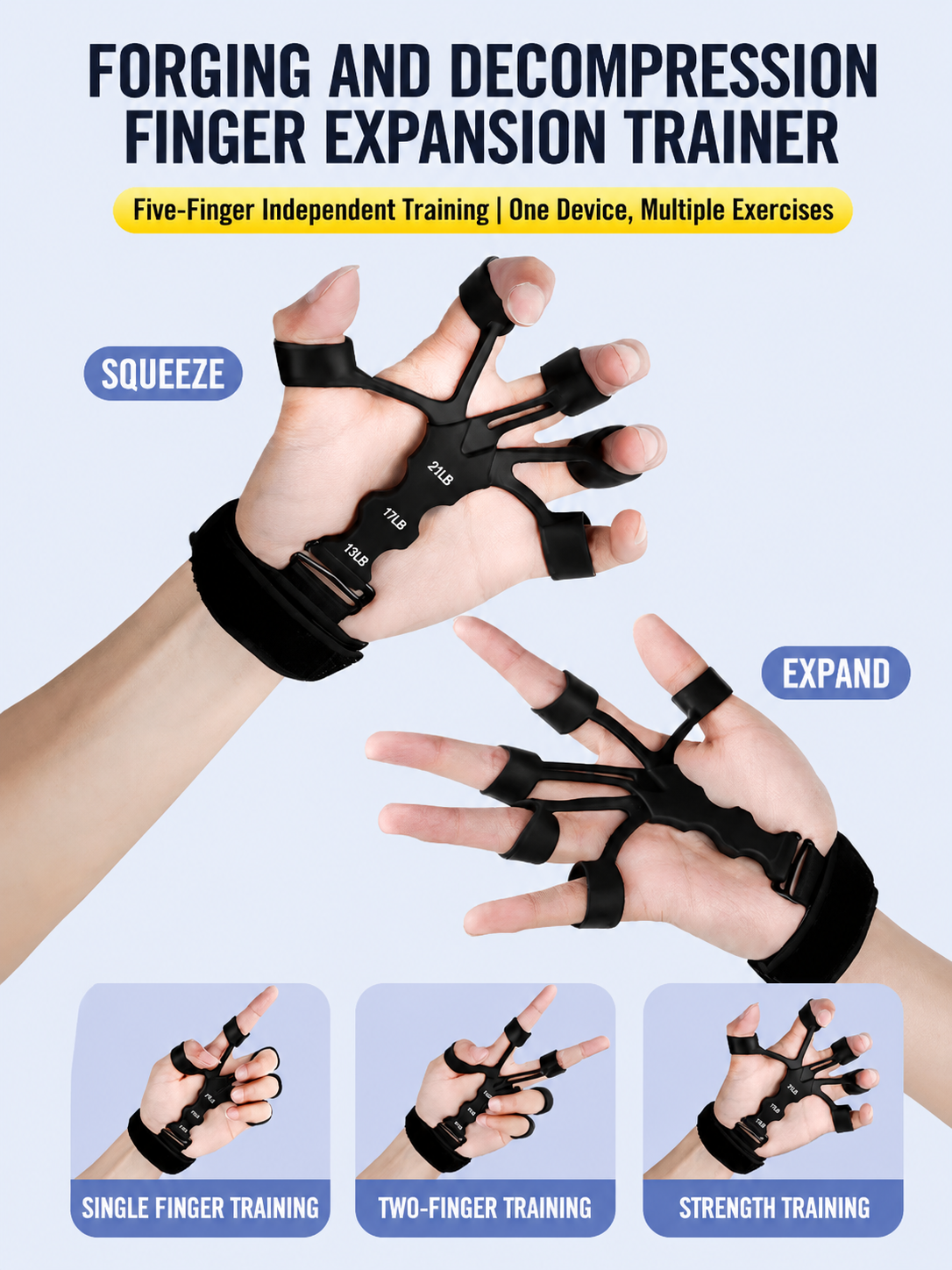 Adjustable Finger Strength Trainer