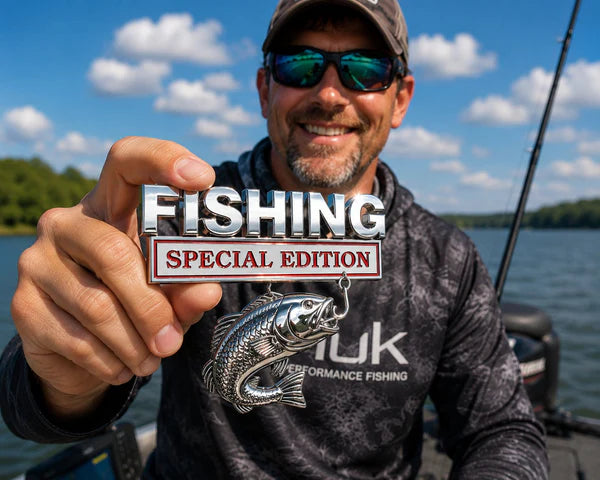 Premium 3D Fishing Badge