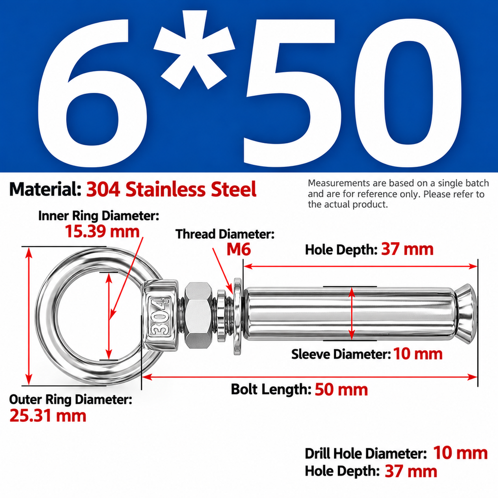 Stainless Steel Expansion Eye Bolts