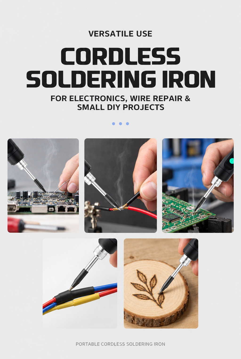 Cordless Digital Soldering Iron Kit