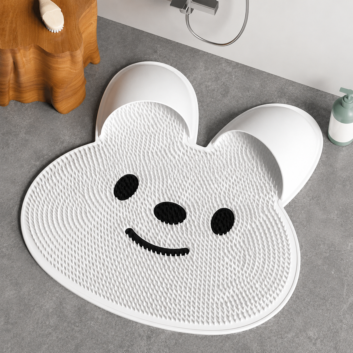 Hands-Free Silicone Shower Mat