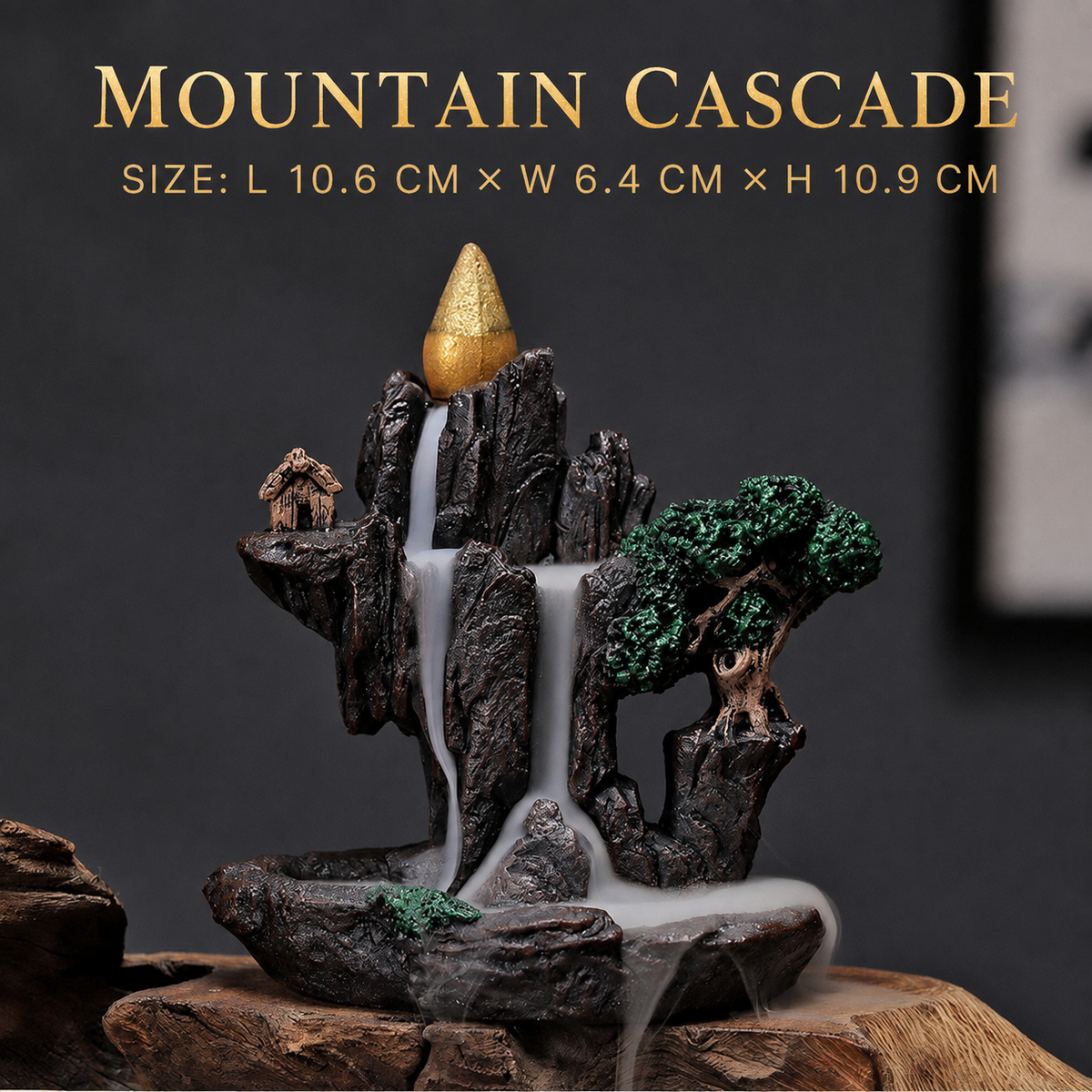 Mountain Waterfall Backflow Incense Burner