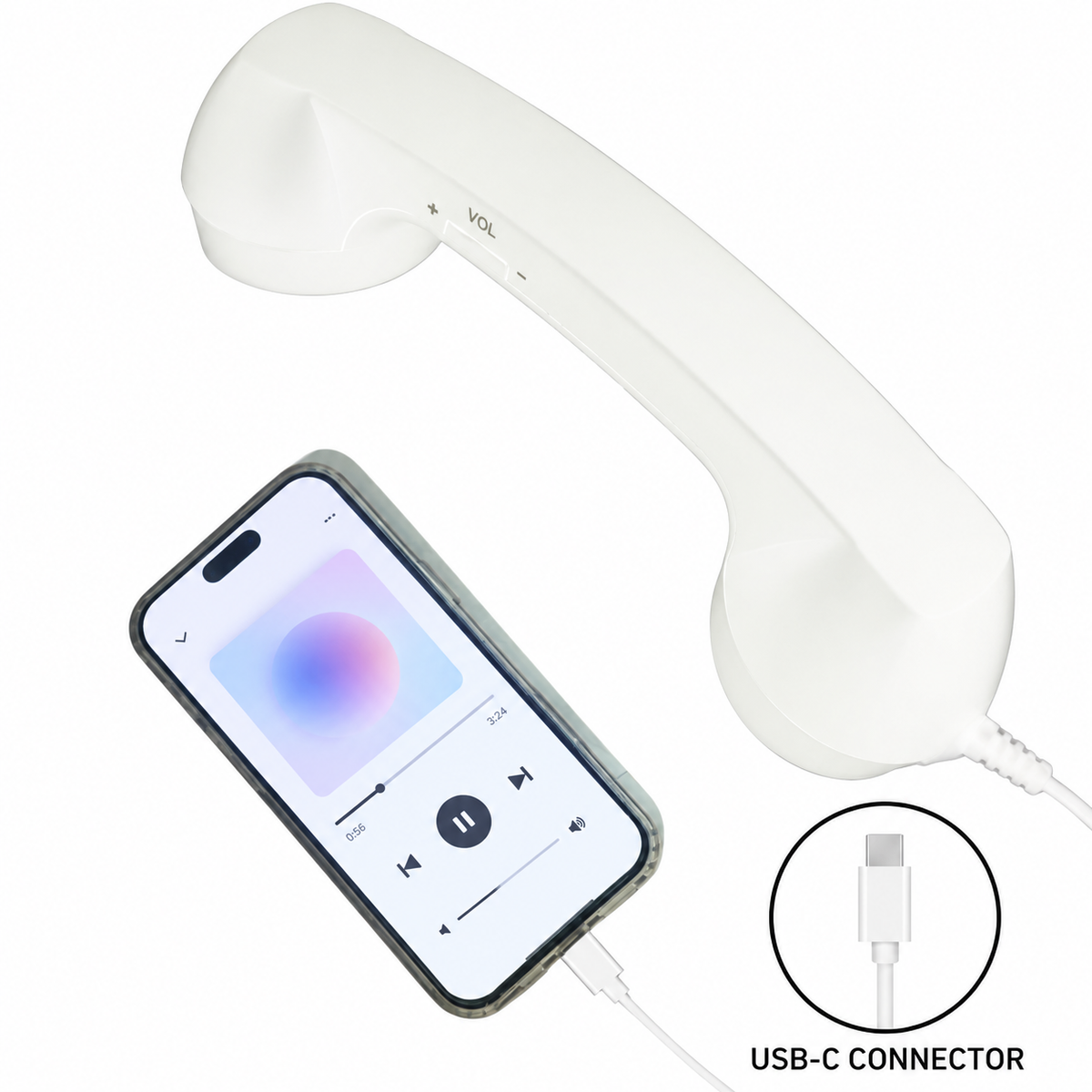 USB-C Retro Phone Handset