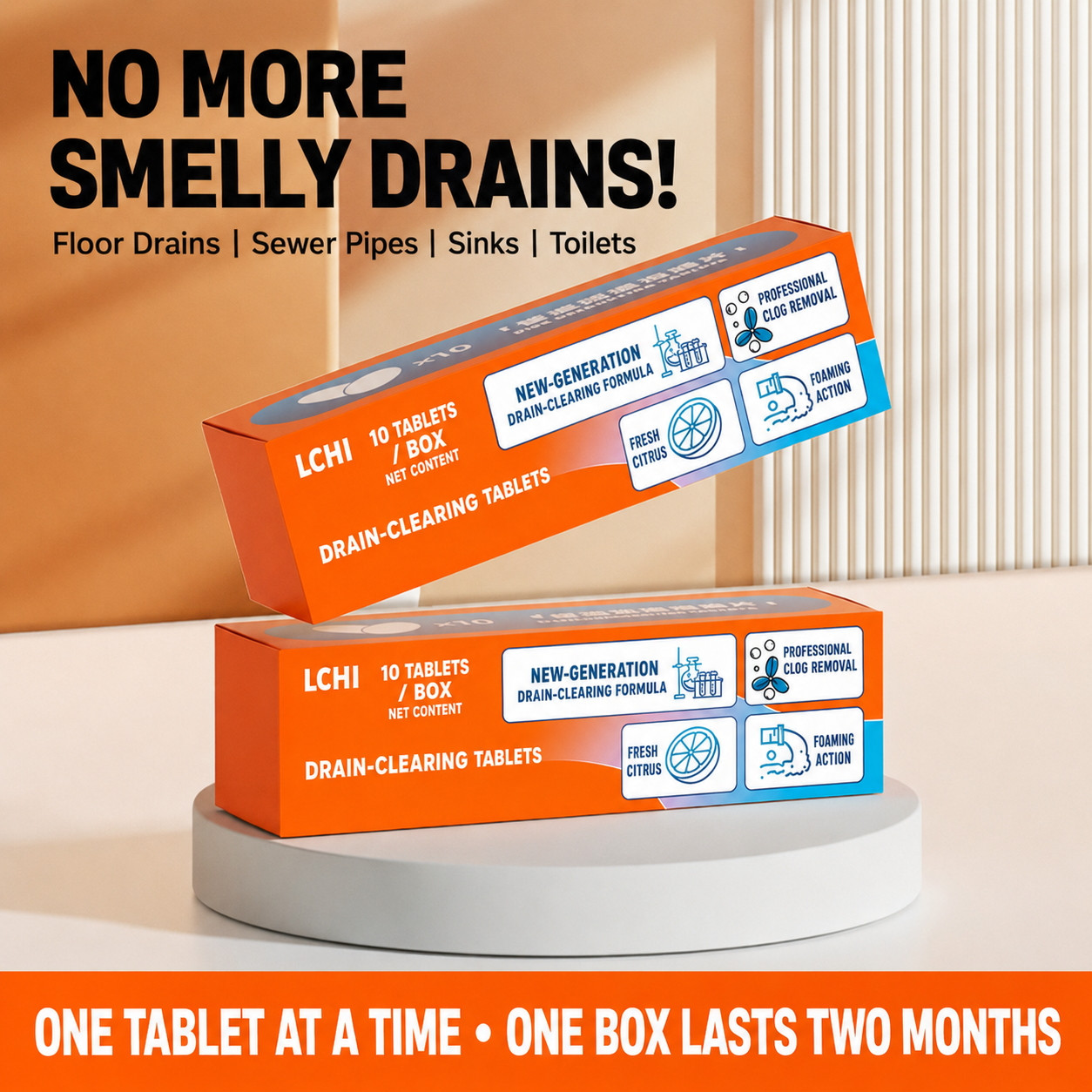 Foaming Drain Cleaning Tablets