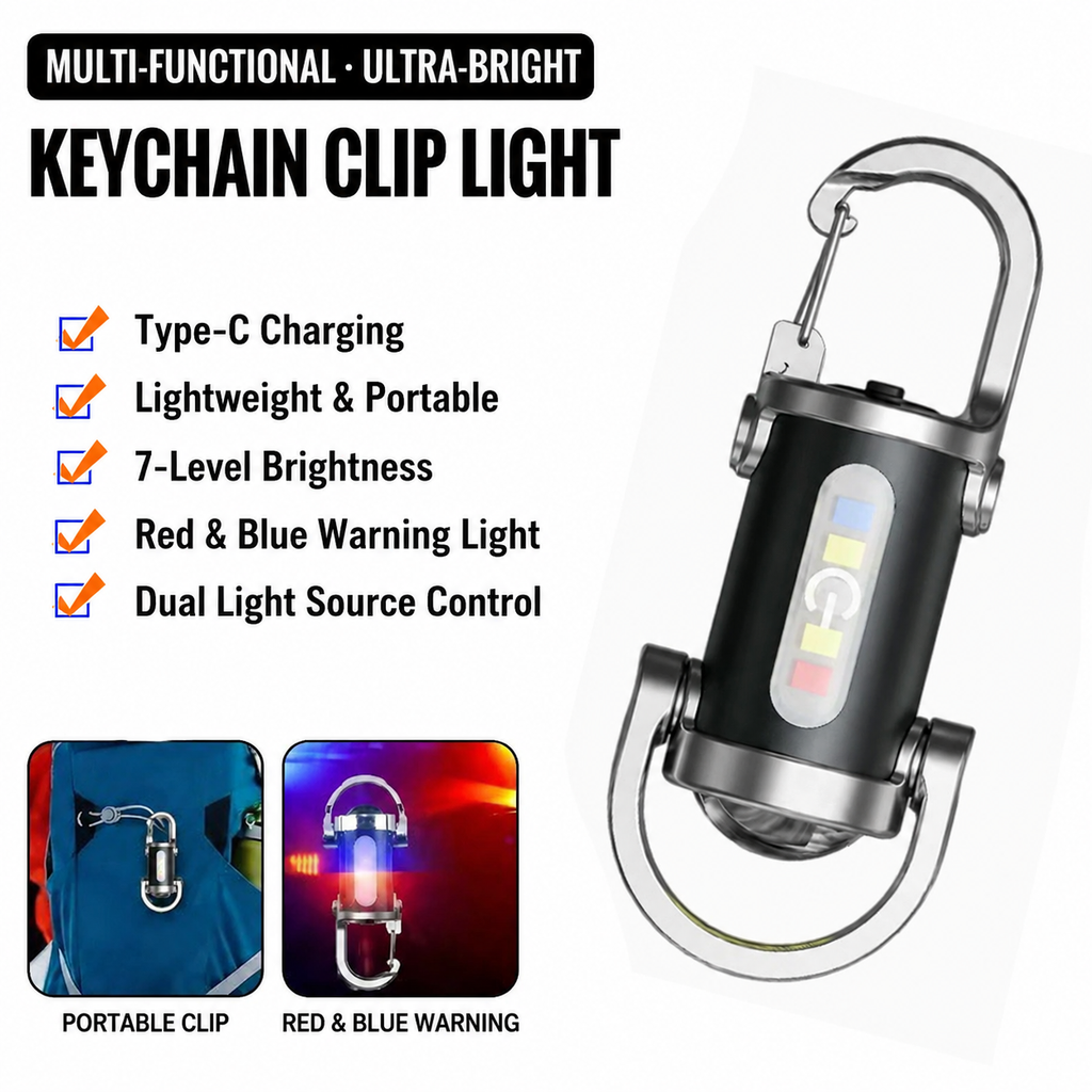 Multifunctional LED Keychain Light