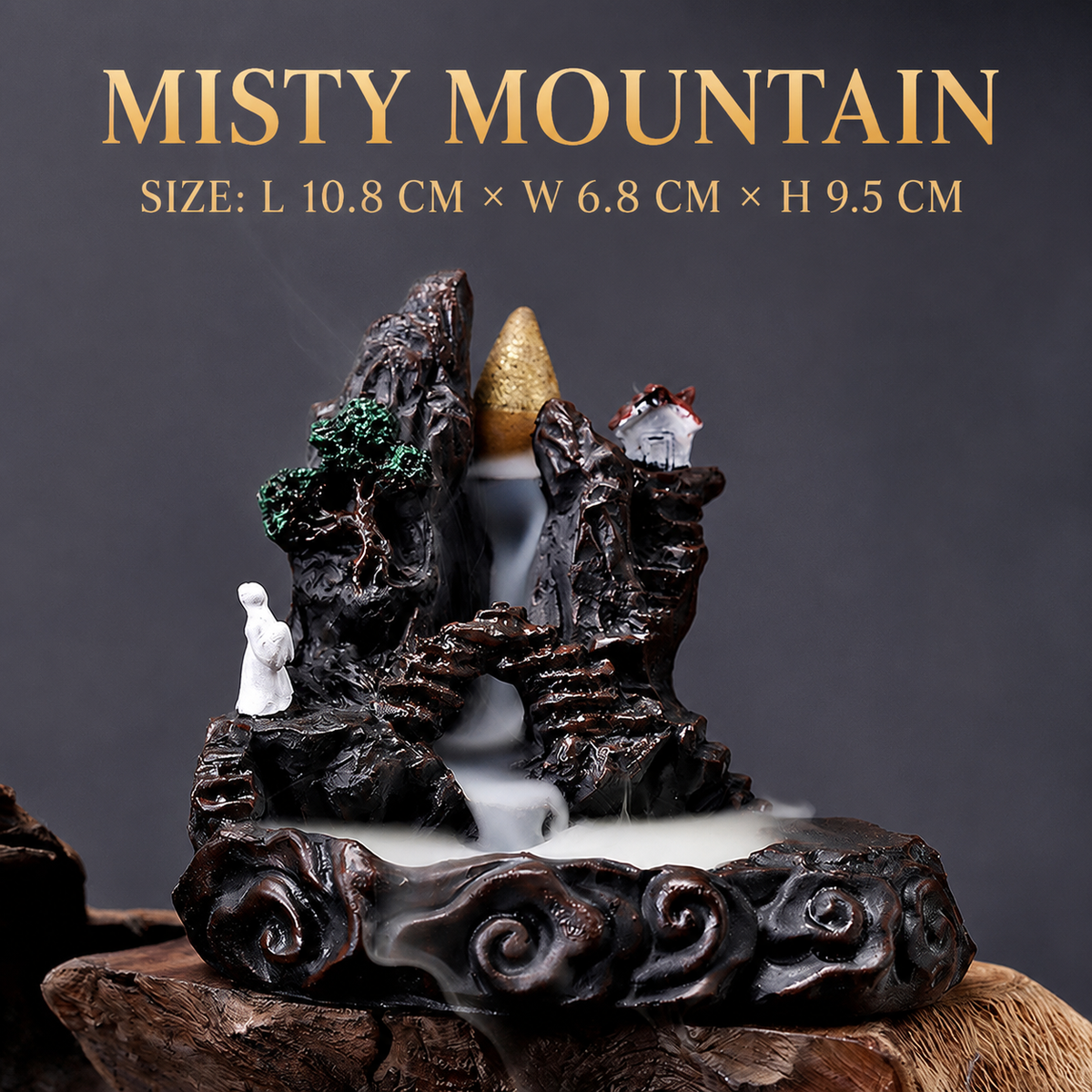 Mountain Waterfall Backflow Incense Burner