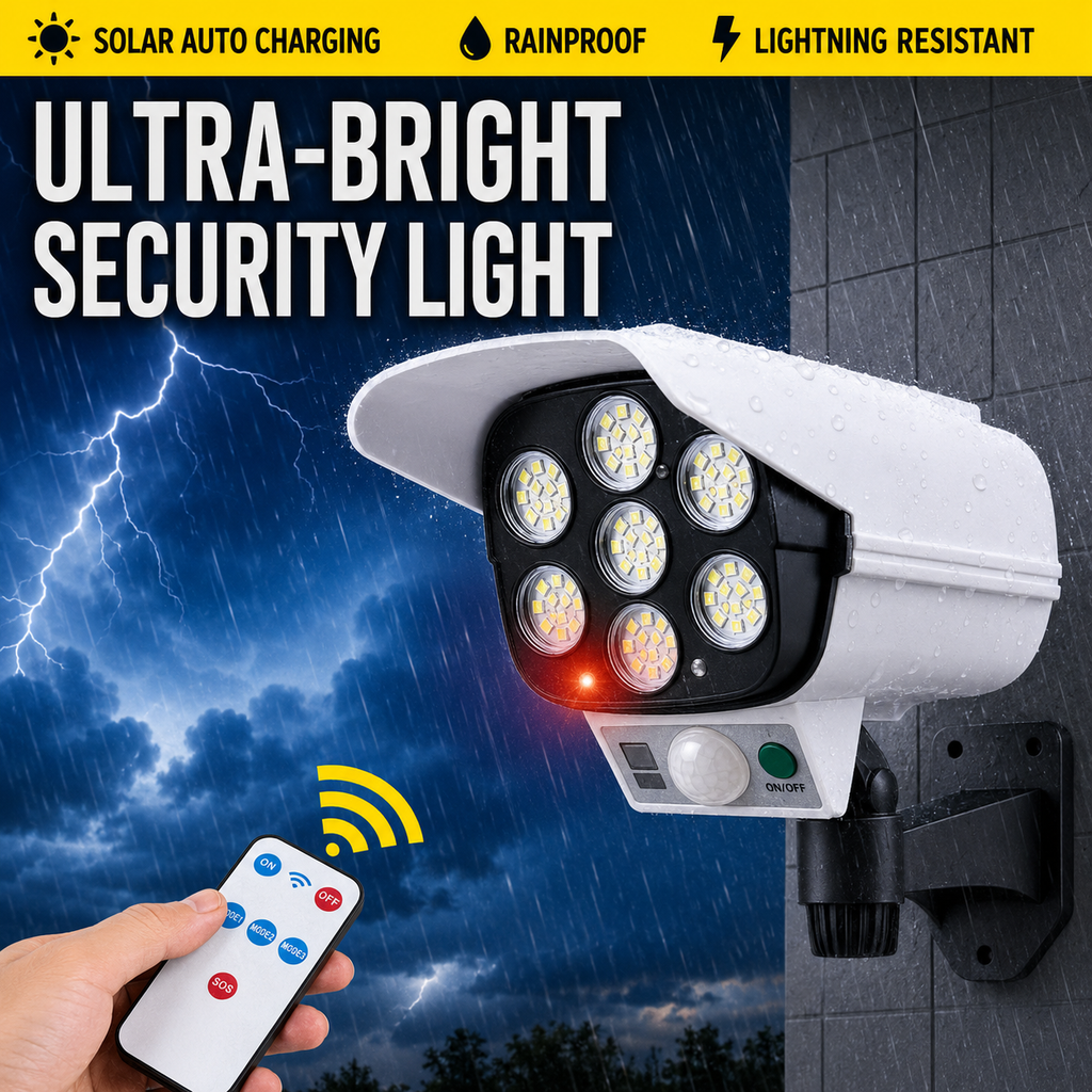Solar Motion Sensor Security Light