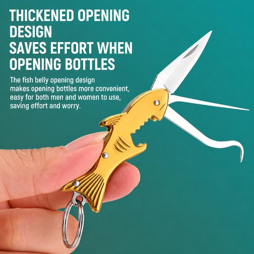 Food-Residue-Resistant Hook / Bottle Opener Keychain