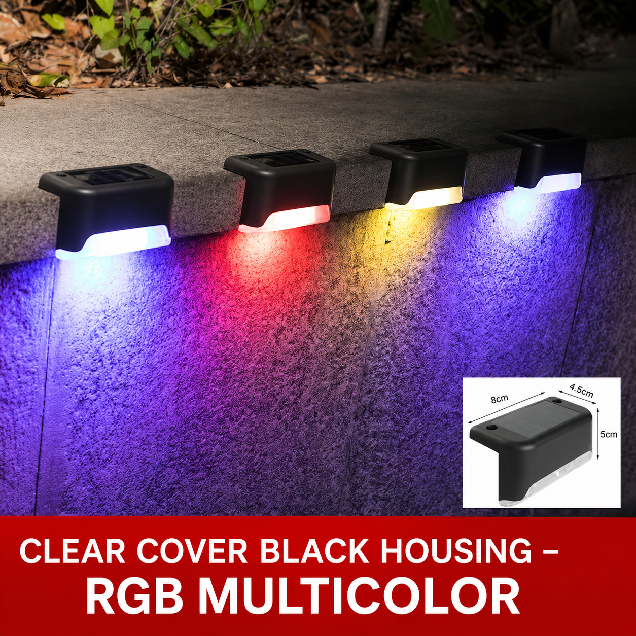 Solar RGB Deck & Step Lights