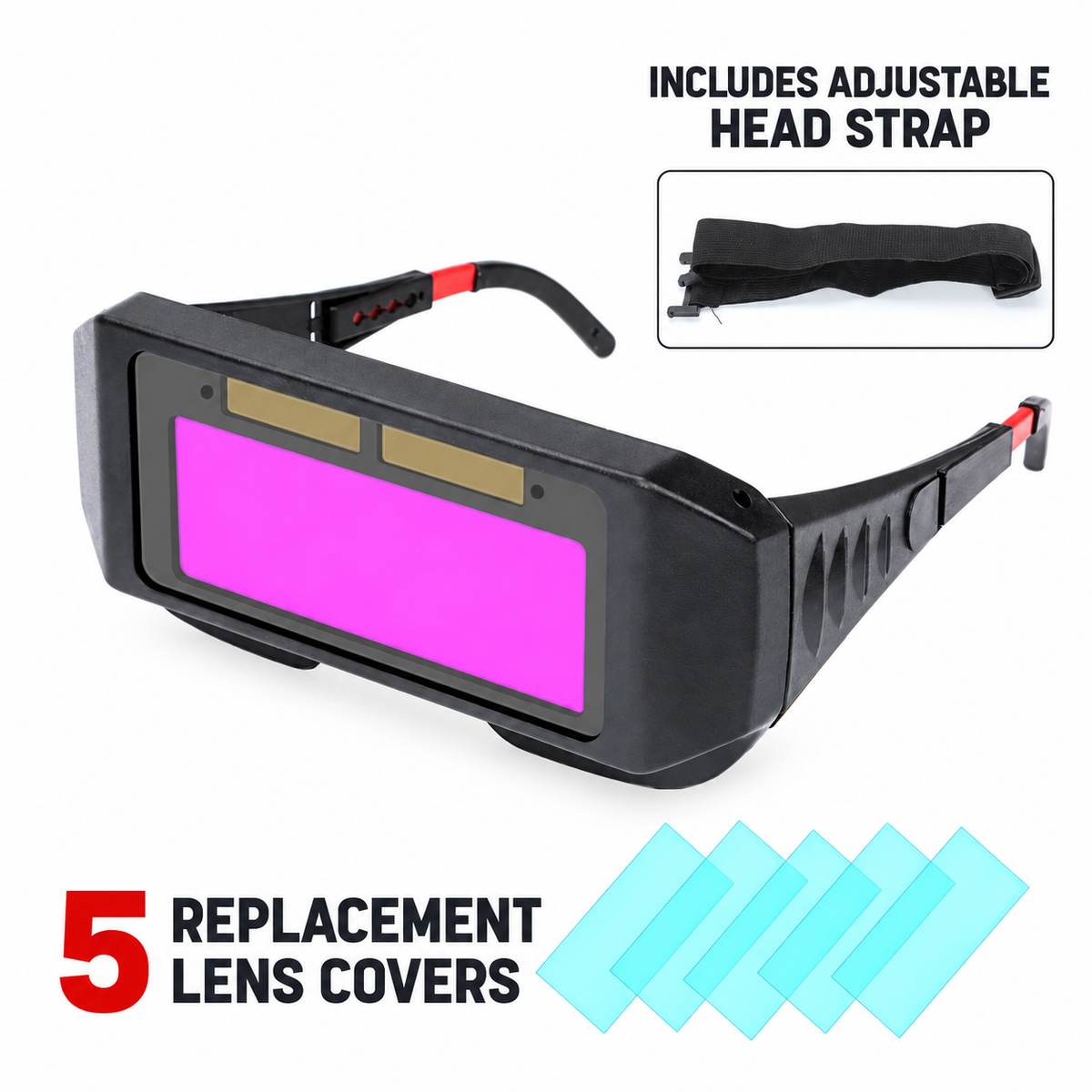 Solar Auto-Darkening Welding Goggles