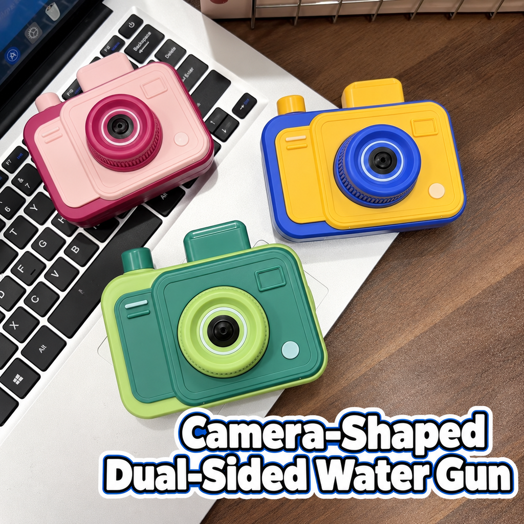 Camera-Shaped Dual-Sided Water Blaster