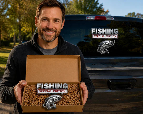 Premium 3D Fishing Badge
