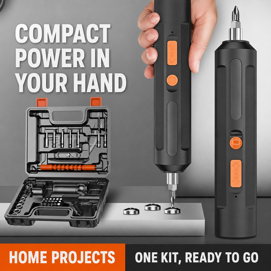 PowerFix 47-Piece Cordless Tool Kit