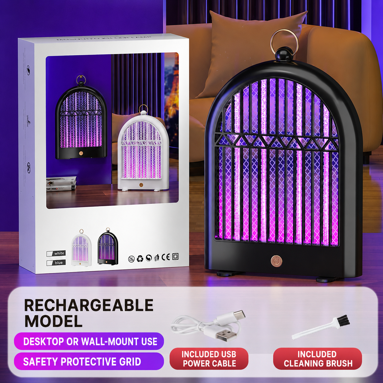 Rechargeable Mosquito Light Trap
